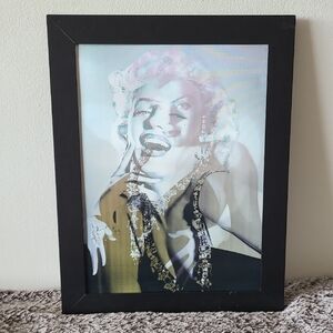 Magic Marilyn Monroe Moving Black Framed Art Print